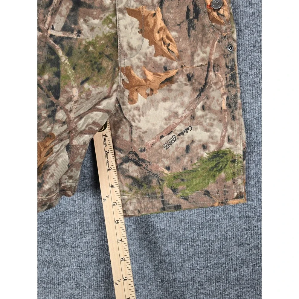 Cabelas Kids 4T Camouflage Overalls Shortalls‎ Woodland Camo Cotton Blend